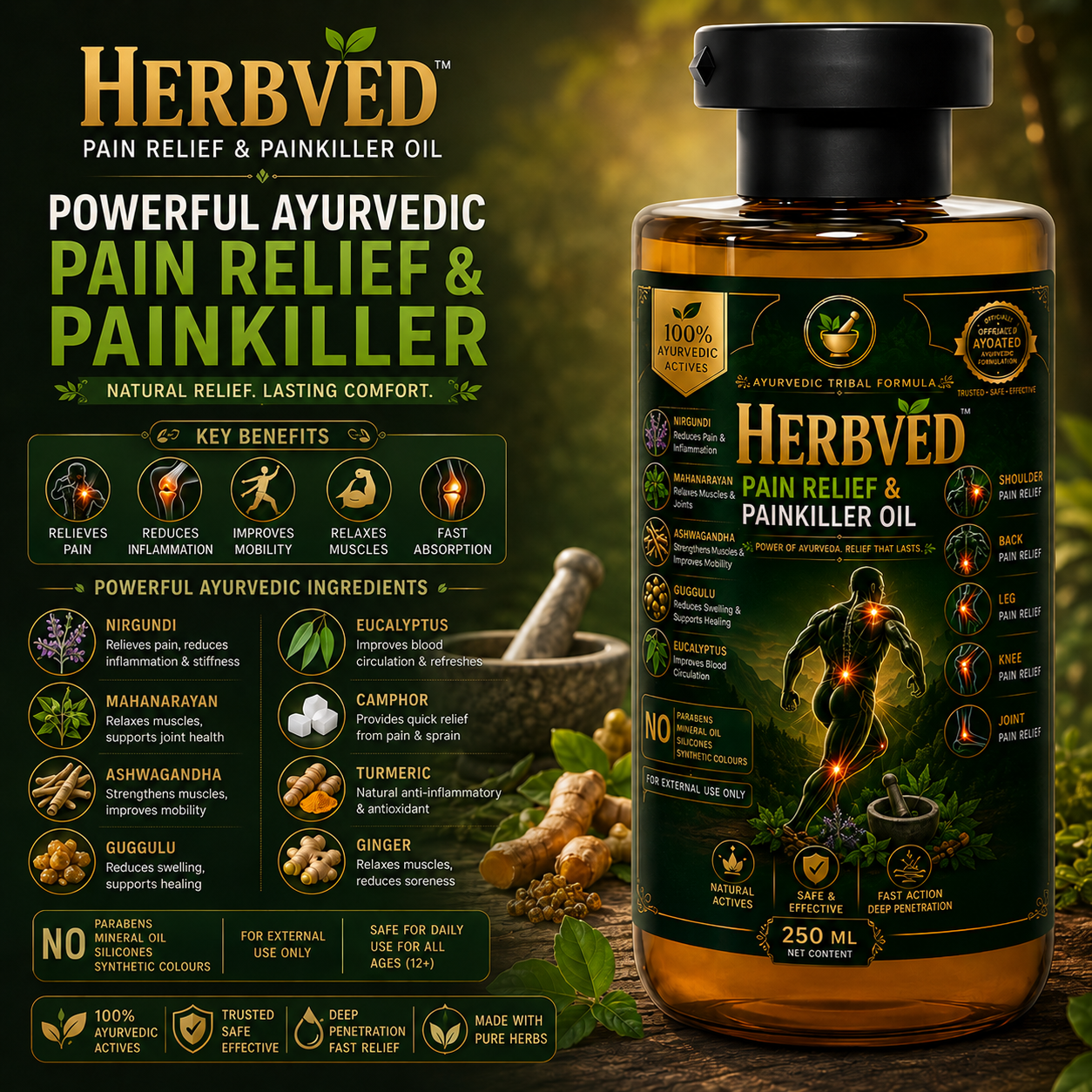 Herbveda Herbal Pain Killer Oil