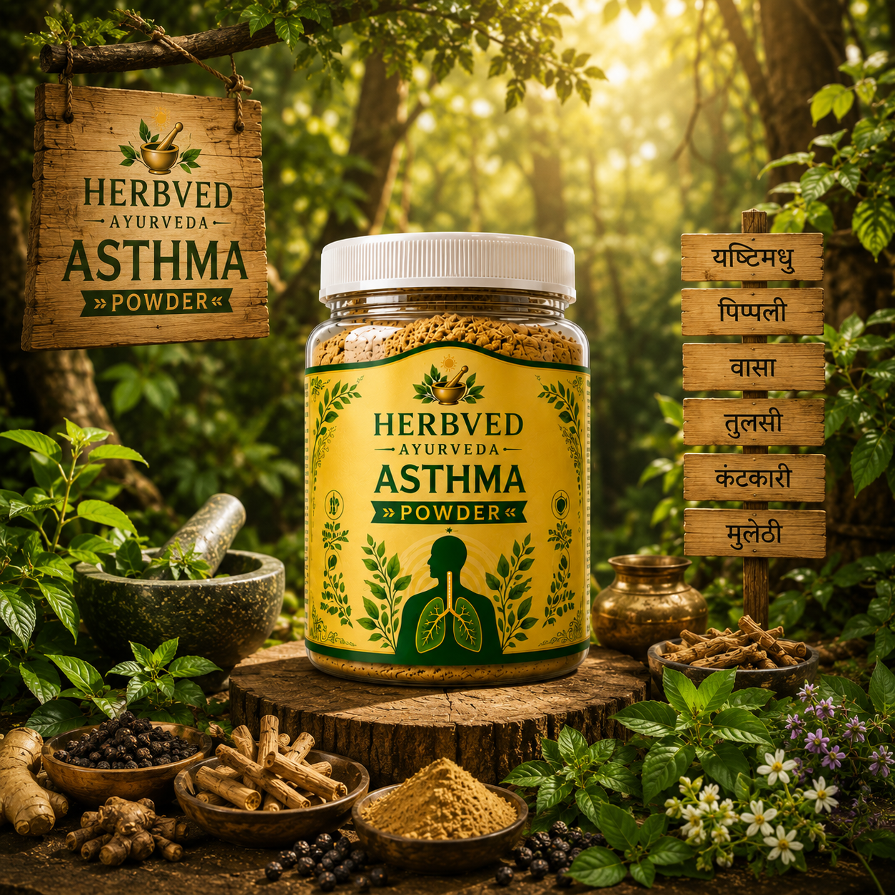Herbved Asthma Care Powder 30 Days Challenge