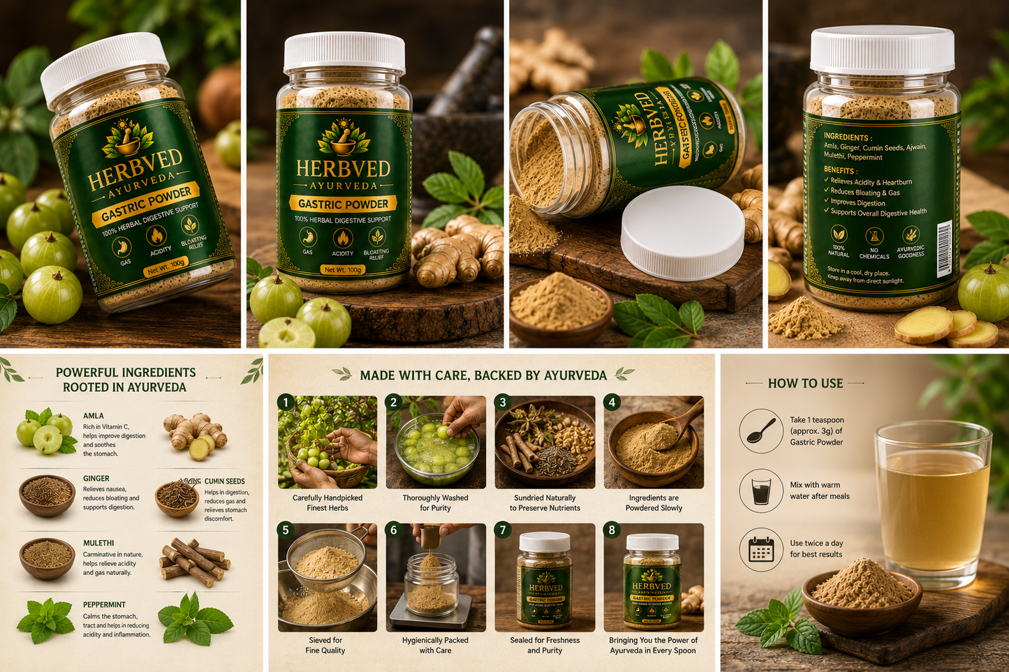Herbved Gastric Powder 60 Days Challenge