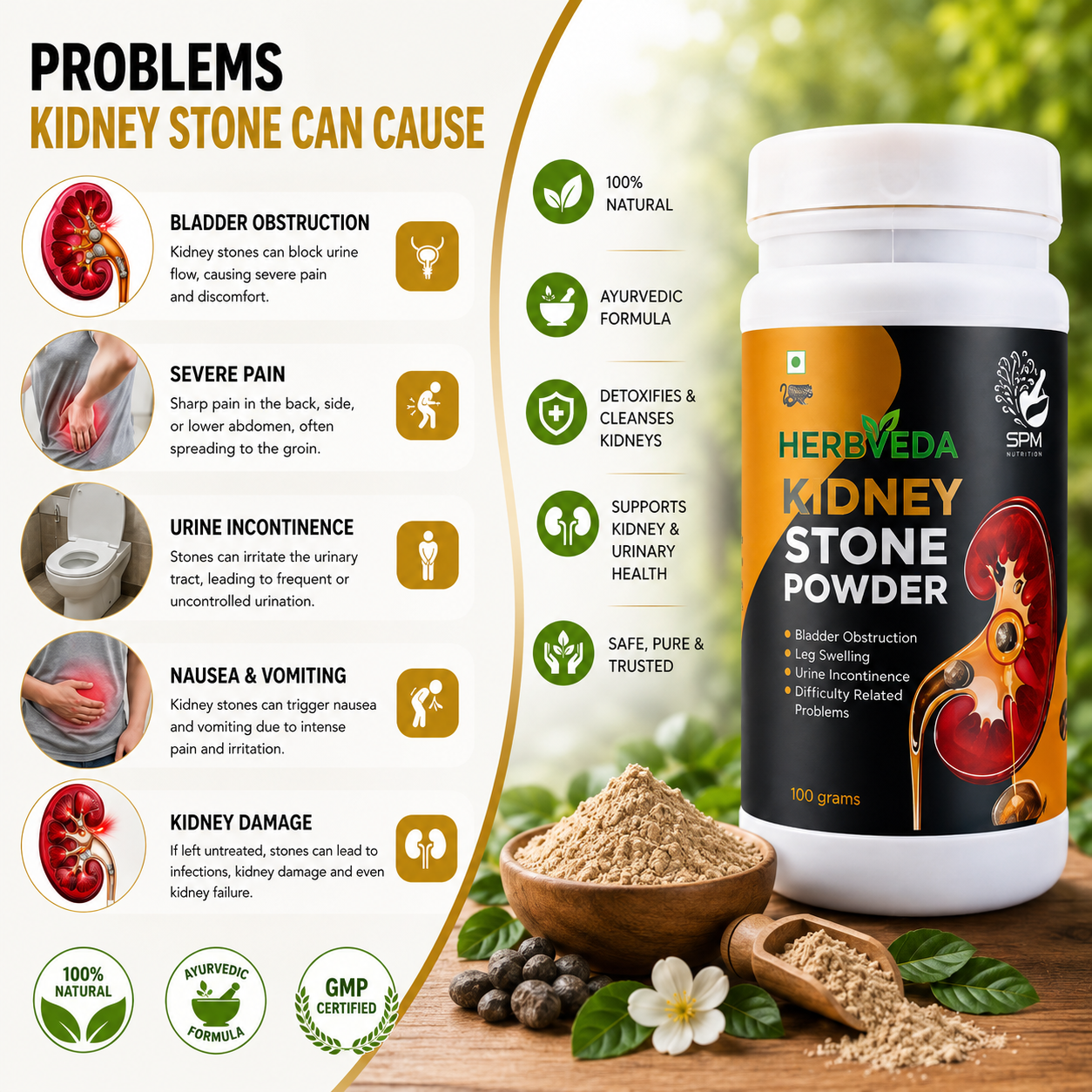 Herbved Kidney Stone Powder-30 Days Challenge