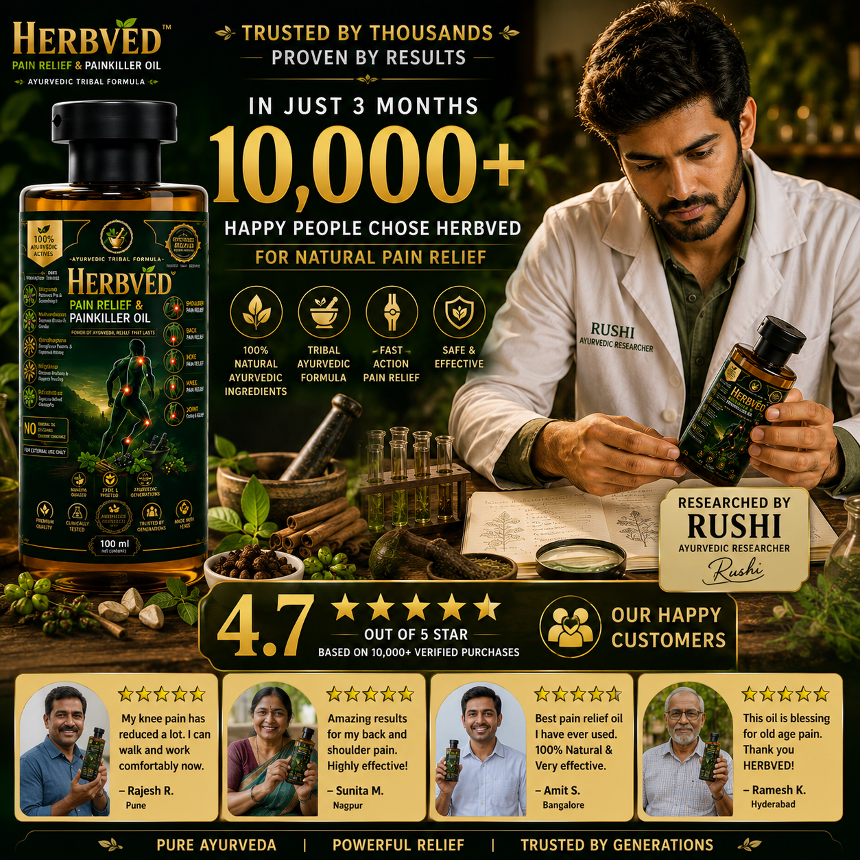 Herbveda Herbal Pain Killer Oil