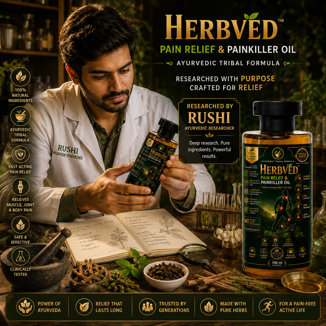 Herbveda Herbal Pain Killer Oil